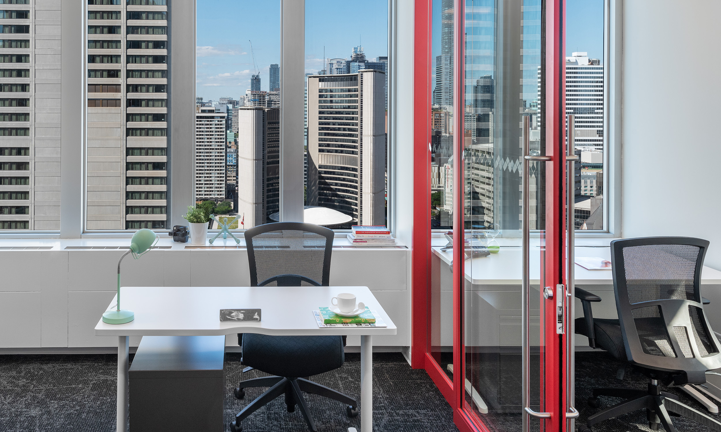 Private office overlooking Toronto city hall
