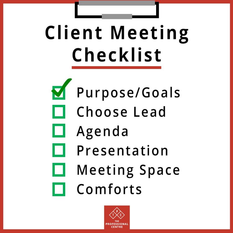 Meeting Checklist